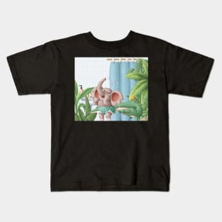 Cute elephant and crocodile Kids T-Shirt